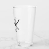 Frida Kahlo "FK" Monogramm-Unterschrift Glas (Links)