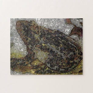 Frida Kahlo FK-Style Frog Painting 2 Puzzle
