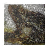 Frida Kahlo FK-Style Frog Painting Fliese (Vorderseite)