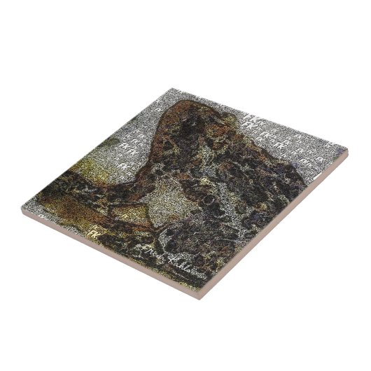 Frida Kahlo FK-Style Frog Painting Fliese (Seite)