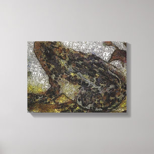 Frida Kahlo FK-Style Frog Painting Leinwanddruck