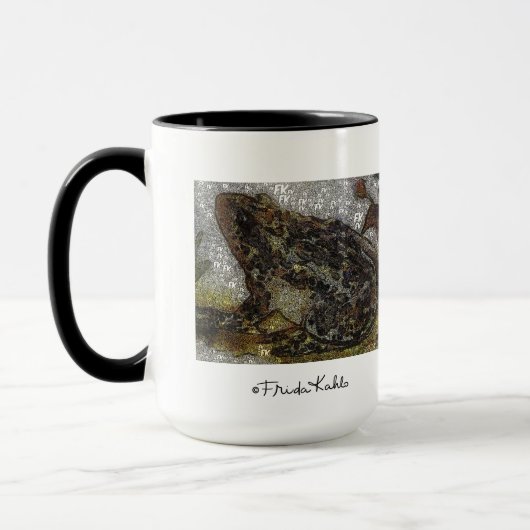 Frida Kahlo FK-Style Frog Painting Tasse (Links)