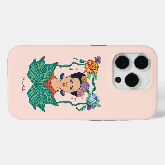 Frida Kahlo Floral Frame Graphic Case-Mate iPhone Hülle (Rückseite (Horizontal))