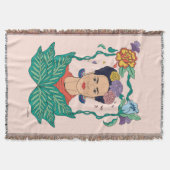 Frida Kahlo Floral Frame Graphic Decke (Vorderseite)