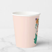 Frida Kahlo Floral Frame Graphic Pappbecher (Rechts)