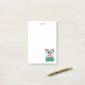 Frida Kahlo Floral Frame Graphic Post-it Klebezettel (Auf Schreibtisch)