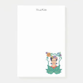 Frida Kahlo Floral Frame Graphic Post-it Klebezettel (Vorderseite)