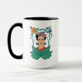 Frida Kahlo Floral Frame Graphic Tasse (Links)