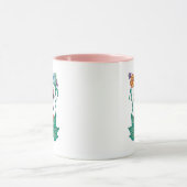 Frida Kahlo Floral Frame Graphic Tasse (Zentrum)