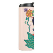 Frida Kahlo Floral Frame Graphic Thermosbecher (Nach links gedreht)