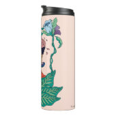 Frida Kahlo Floral Frame Graphic Thermosbecher (Nach rechts gedreht)
