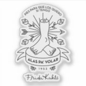 Frida Kahlo | Flüge Aufkleber (Vorderseite)