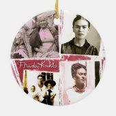 Frida Kahlo Foto Montage Keramik Ornament (Hinten)