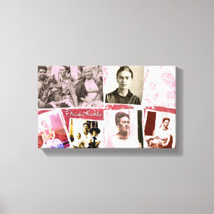 Frida Kahlo FotoMontage Leinwanddruck