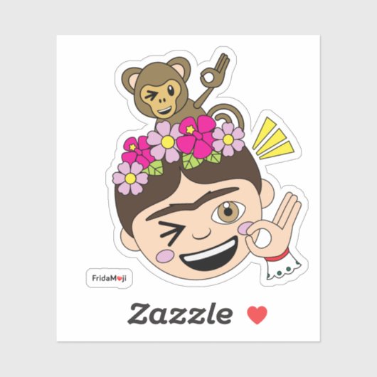 Frida Kahlo | FridaMoji - A OK Aufkleber (Blatt)