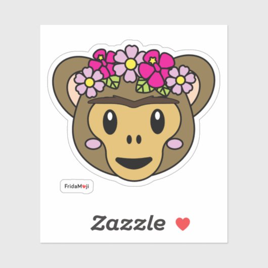 Frida Kahlo | FridaMoji - Affe Aufkleber (Blatt)