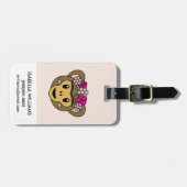 Frida Kahlo | FridaMoji - Affe Gepäckanhänger (Vorderseite horizontal)