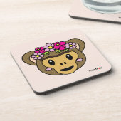 Frida Kahlo | FridaMoji - Affe Getränkeuntersetzer (Linke Seite)