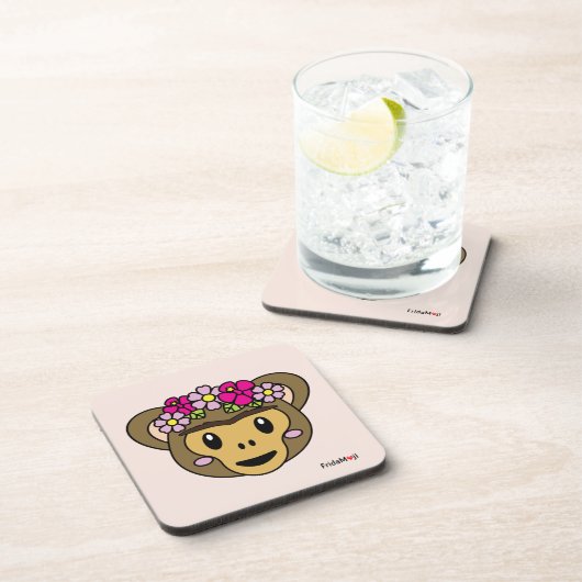 Frida Kahlo | FridaMoji - Affe Getränkeuntersetzer (Rechte Seite)