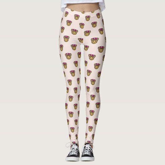 Frida Kahlo | FridaMoji - Affe Leggings (Vorderseite)