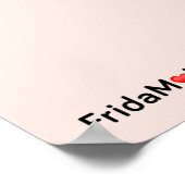 Frida Kahlo | FridaMoji - Affe Poster (Ecke)