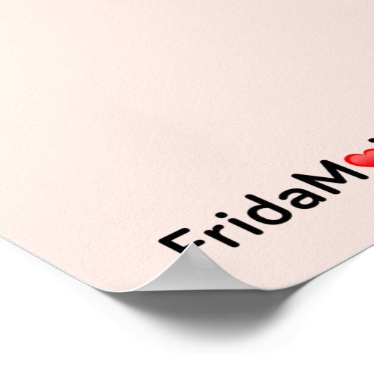 Frida Kahlo | FridaMoji - Affe Poster (Ecke)