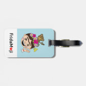 Frida Kahlo | FridaMoji - ein O.K. Gepäckanhänger (Rückseite horizontal)