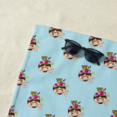 Frida Kahlo | FridaMoji - ein O.K. Strandtuch (Beispiel)