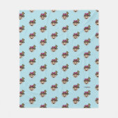 Frida Kahlo | FridaMoji - glücklicher Frida Fleecedecke (Vorderseite)