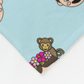 Frida Kahlo | FridaMoji - glücklicher Frida Fleecedecke (Ecke)