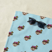 Frida Kahlo | FridaMoji - glücklicher Frida Strandtuch (Beispiel)