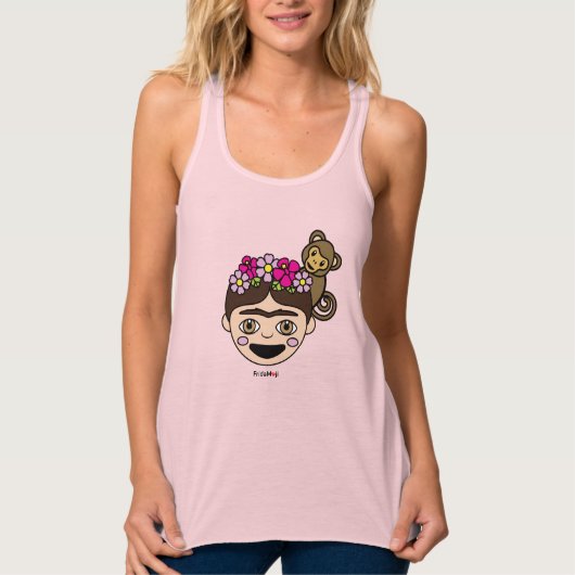Frida Kahlo | FridaMoji - Happy Frida Tank Top (Vorderseite)