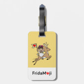 Frida Kahlo | FridaMoji - Ren Gepäckanhänger (Rückseite vertikal)