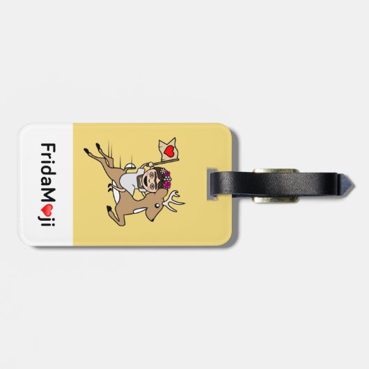 Frida Kahlo | FridaMoji - Ren Gepäckanhänger (Rückseite horizontal)