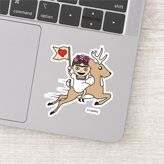 Frida Kahlo | FridaMoji - Rentier Aufkleber (Detail)