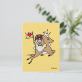 Frida Kahlo | FridaMoji - Rentier Postkarte (Stehend Vorderseite)