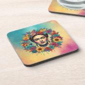 Frida Kahlo Getränkeuntersetzer (Linke Seite)