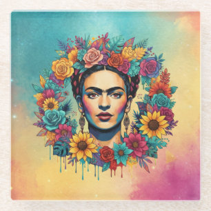 Frida Kahlo Glasuntersetzer