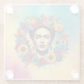 Frida Kahlo Glasuntersetzer (Rückseite)