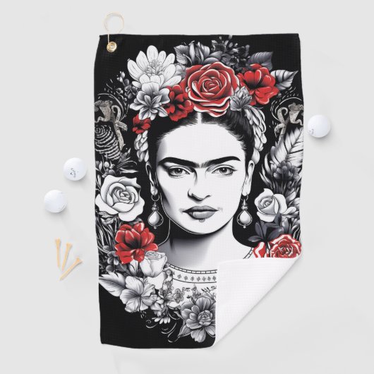 Frida Kahlo Golfhandtuch (Insitu)