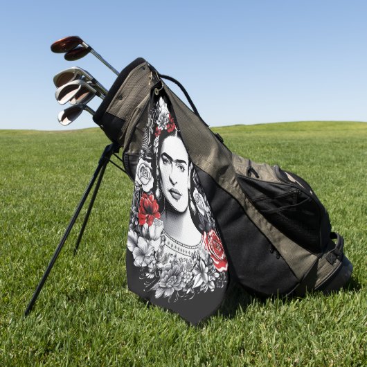 Frida Kahlo Golfhandtuch (Gras)