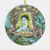 Frida Kahlo Graffiti Keramik Ornament (Vorne)