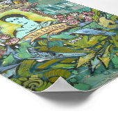 Frida Kahlo Graffiti Poster (Ecke)