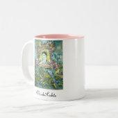 Frida Kahlo Graffiti Zweifarbige Tasse (Vorderseite Links)