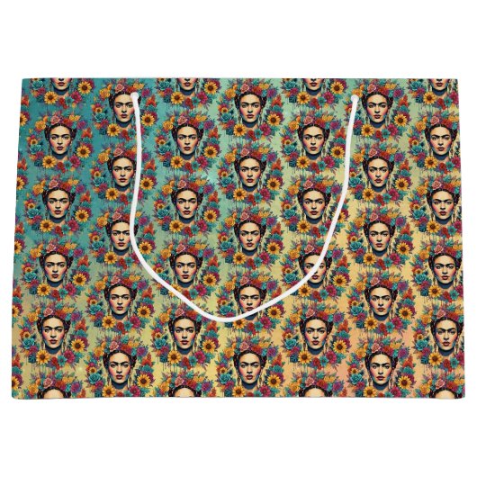 Frida Kahlo Große Geschenktüte (Vorderseite)