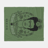 Frida Kahlo | Heldin Fleecedecke (Vorderseite (Horizontal))