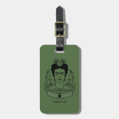 Frida Kahlo | Heldin Gepäckanhänger (Vorderseite vertikal)