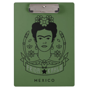 Frida Kahlo Heldin Klemmbrett