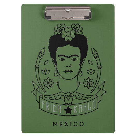 Frida Kahlo | Heldin Klemmbrett (Vorderseite)