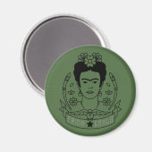 Frida Kahlo | Heldin Magnet (Vorderseite/Rückseite)